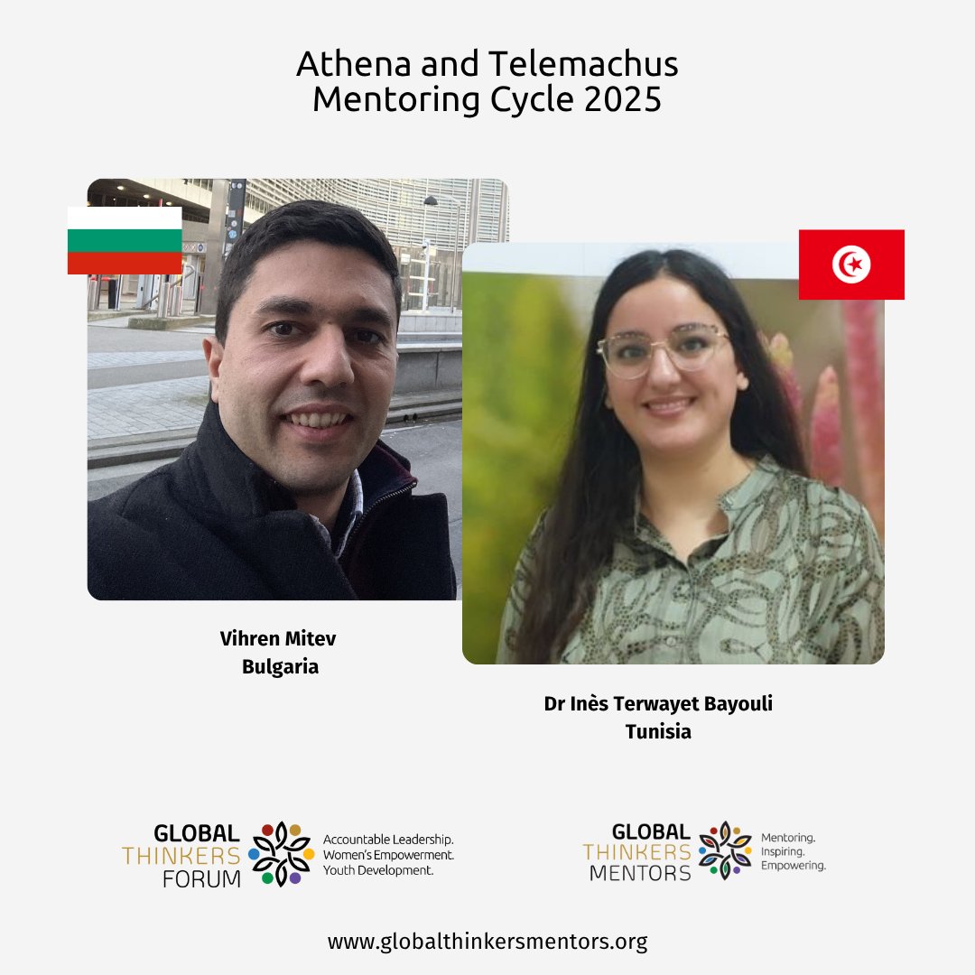 GTFMentoring's tweet image. We introduce our mentee, Dr @Rosi11174372557 from #Tunisia, who has focused her research studies on #environmental issues. Her #mentor is @VihrenMitev, former GTF mentee & founder of the "Ecological Manifesto - ManEco" Foundation. #GTF #mentoring #sdgs #africa #bulgaria