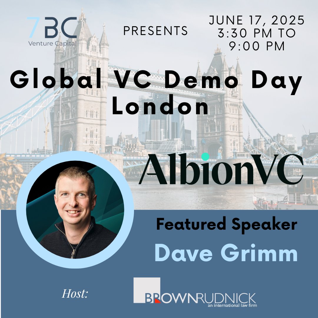 Join Dave Grimm <a href="/AlbionVC/">AlbionVC</a> , and learn of their 4.5x MOIC, 31% IRR, 30-year VC experience as Albion, £1bn+ AUM, 200+ completed investments &amp; 100+ exits. Next Tuesday, leading VCs and LPs will meet in London. Register: lu.ma/br2zb72h.