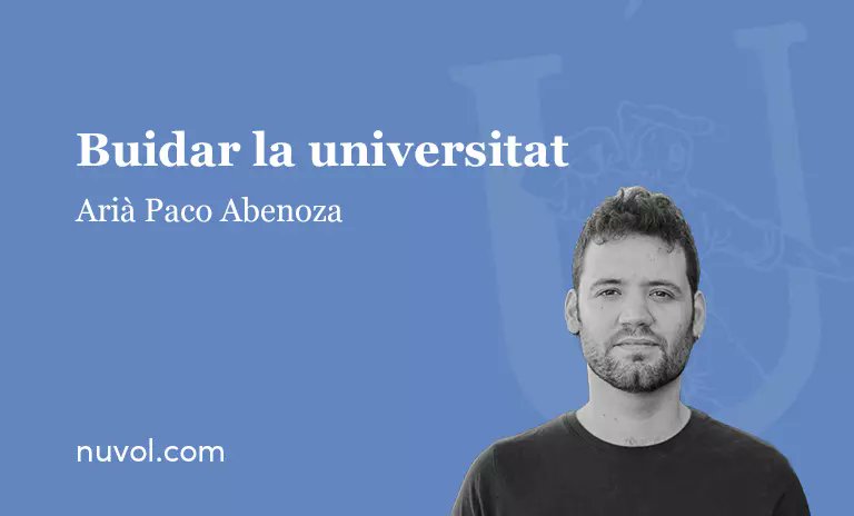 Avui Arià Paco aborda la qüestió de l'absentisme universitari. Com us podeu imaginar, no n'hi ha per estar <a href="/entusiasmat/">Arià Paco</a>, però de passada ens fa una confessió...
nuvol.com/llibres/assaig…