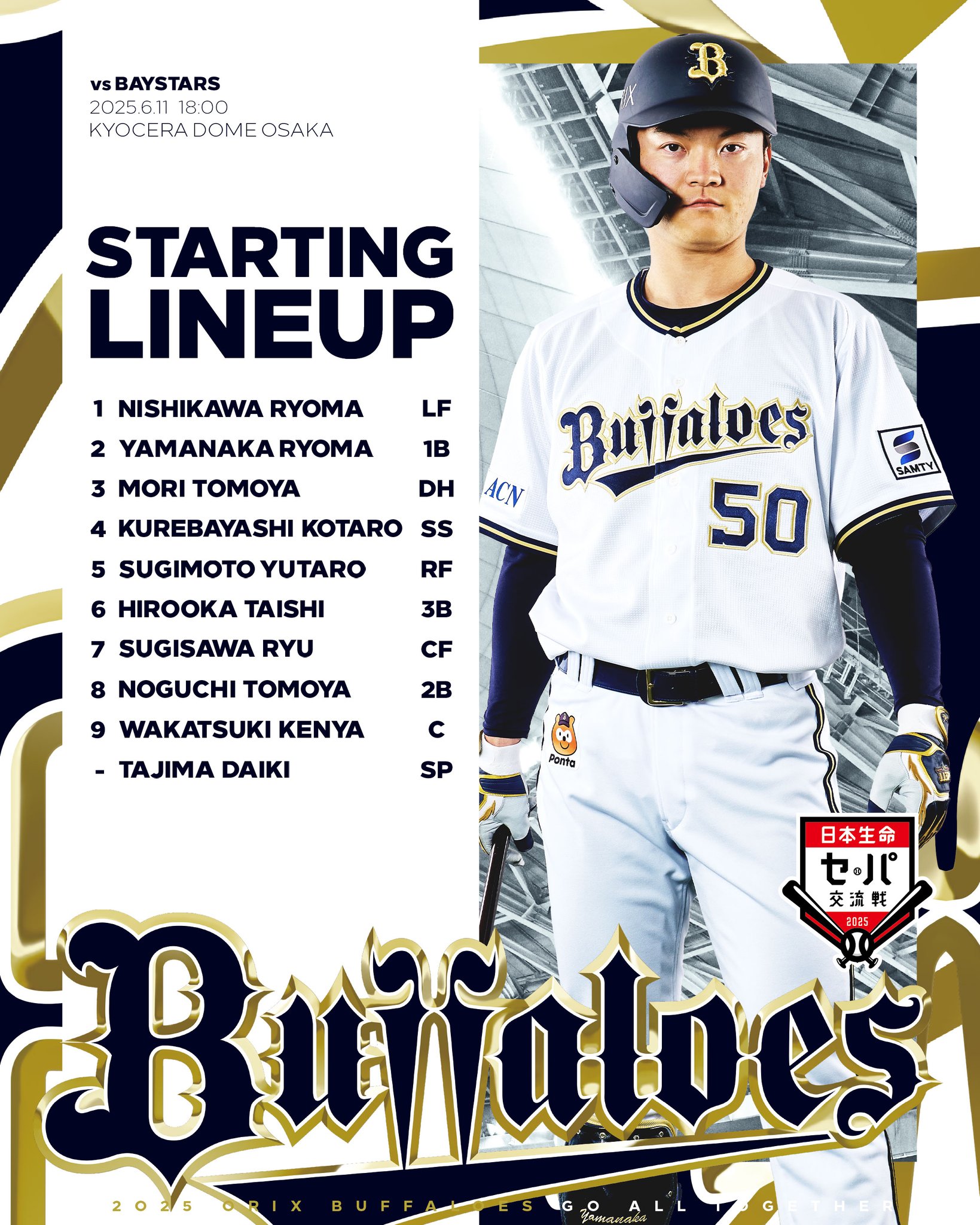 オリックス　バファローズ おりほー #勝利のハイタッチ #廣岡大志 #逆転満塁ホームラン