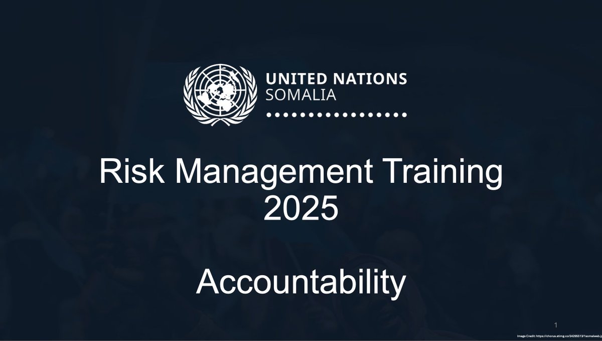 Thank you to the nearly 200 participants who joined us yesterday!

With <a href="/UNSomalia/">UNSOM</a>, we trained our partners on accountability and risk management to help prevent aid diversion and deliver more effective support.

Strengthening accountability, one training at a time!