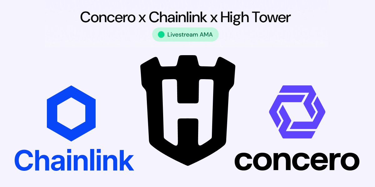 HighTower joins Concero x Chainlink livestream
