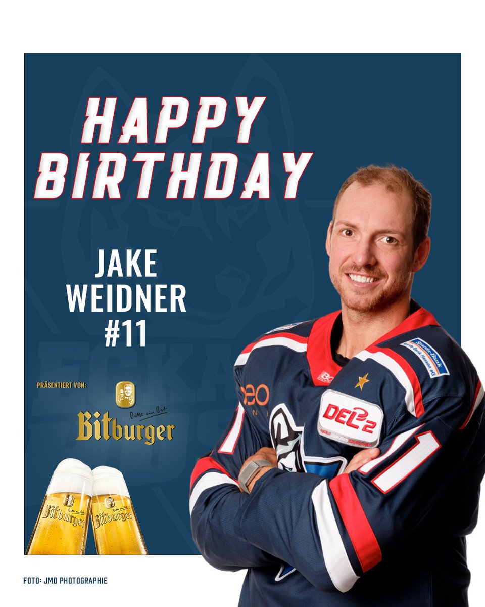 Happy Birthday, Jake! 🎉🎈🎁

Zusammen mit @bitburger gratulieren wir unserem Stürmer zum heutigen Geburtstag und wünschen alles Gute! 🍀

#happybirthday #allesgute #jakeweidner #kasselhuskies #imHerzeneinHusky 
📸 JMD Photographie