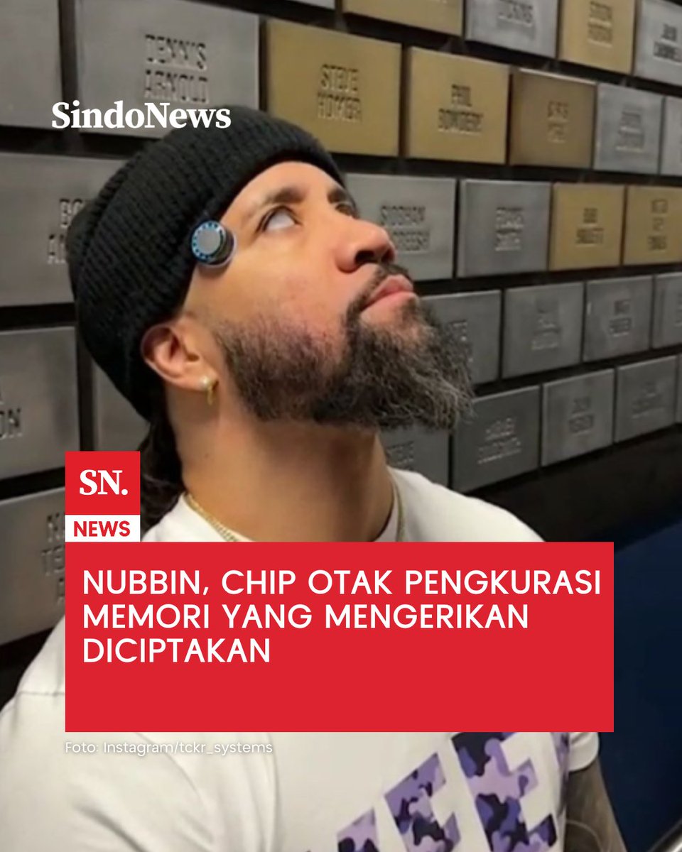 SINDOnews's tweet photo. Chip 'Nubbin' yang diciptakan oleh TCKR Systems memungkinkan Anda untuk 'masuk ke kesadaran virtual' yang berarti Anda dapat mengunjungi kembali mimpi dan titik dalam hidup Anda.

https://t.co/qgEtPPLABr

#Sindonews #Nubbin #ChipOtak #TCKR #MemoriOtak https://t.co/7QK21rdTgq