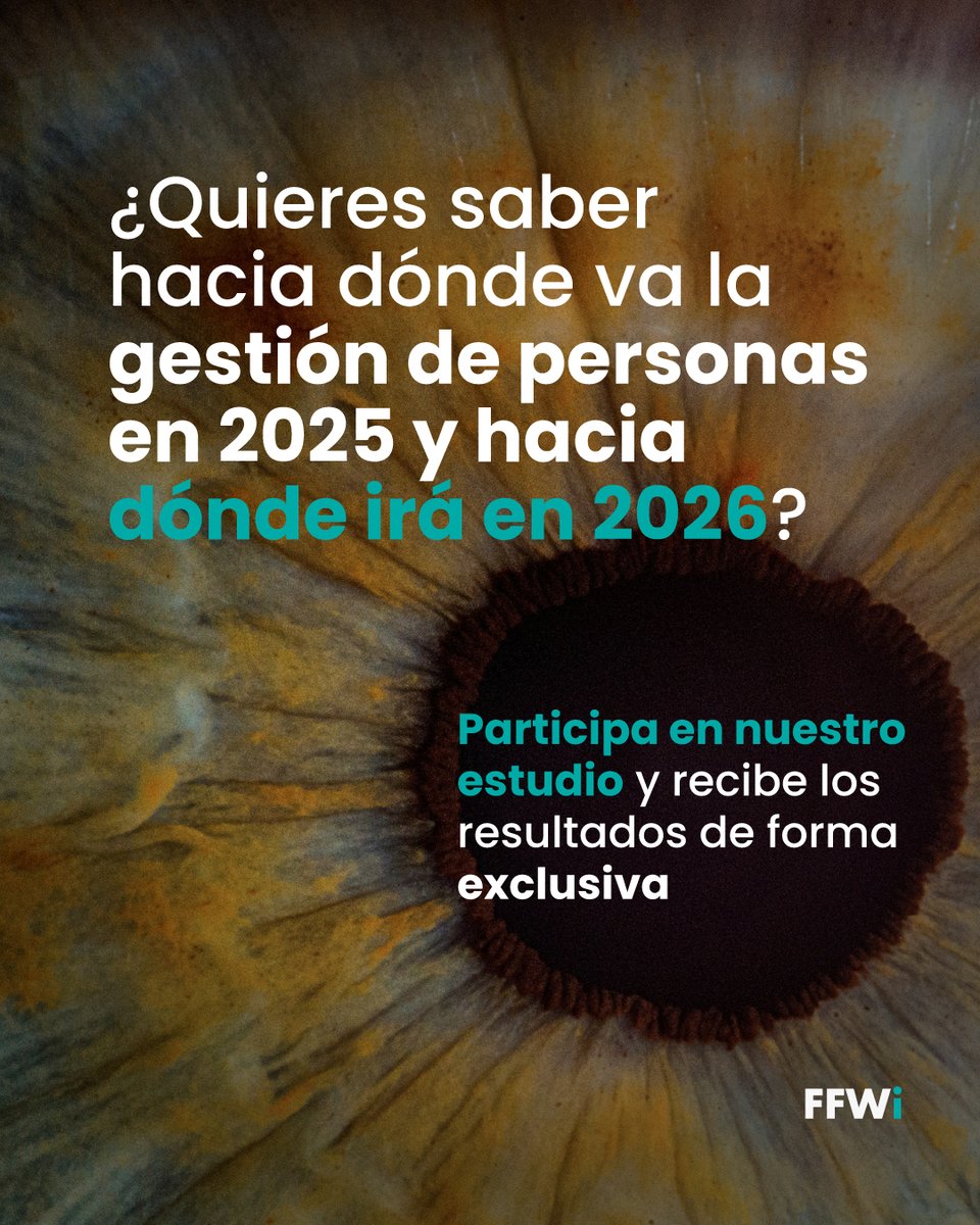 ¿Te interesa saber hacia dónde evoluciona la gestión de personas en 2025 (y más allá)?

Lanzamos la 5ª edición de nuestro estudio anual sobre prioridades en RRHH.
📊 Si participas, recibirás los resultados antes que nadie.

Escribe “datos” y te contactamos.

#RRHH #EstudioFFWi