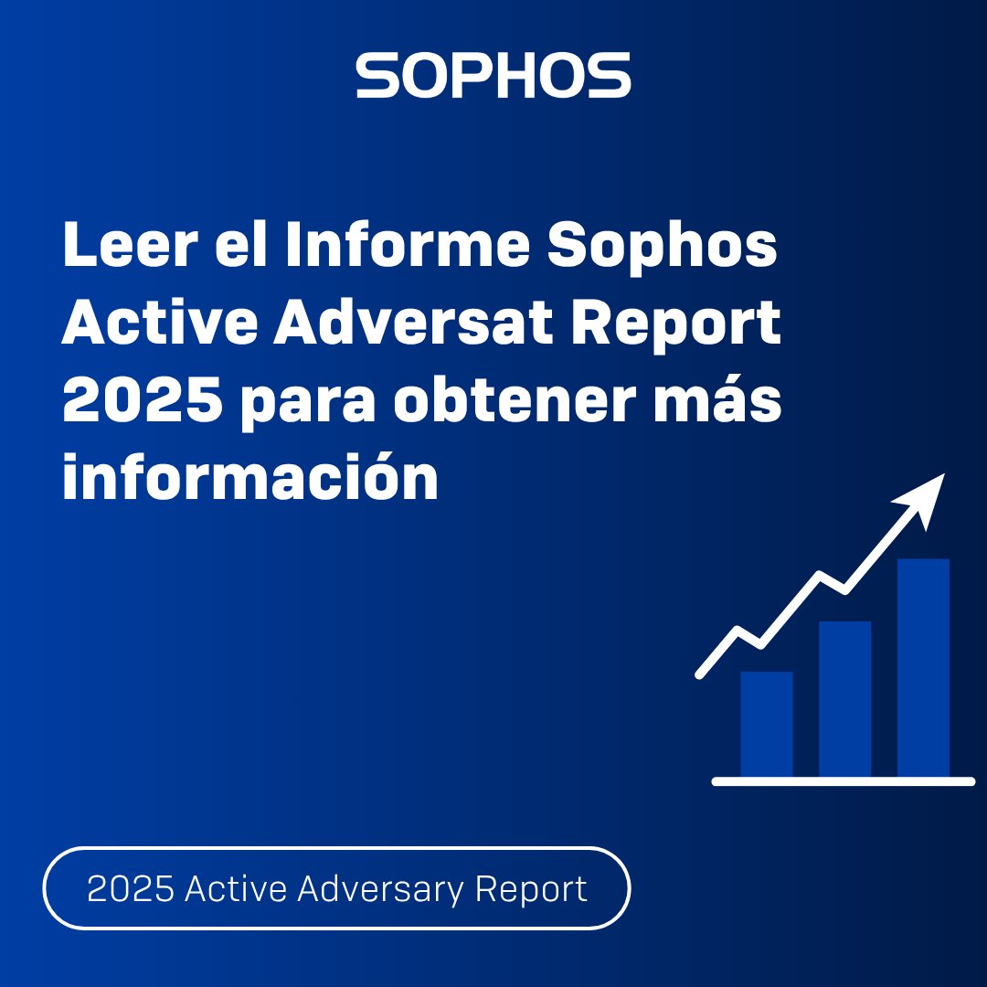 Si hay algo que le falta a todo equipo de seguridad es tiempo.

Nuestro informe 2025 #ActiveAdversary muestra que un atacante puede tardar sólo 11 horas en llegar a Directorio Activo. 
Más información:
news.sophos.com/es-es/2025/04/…
