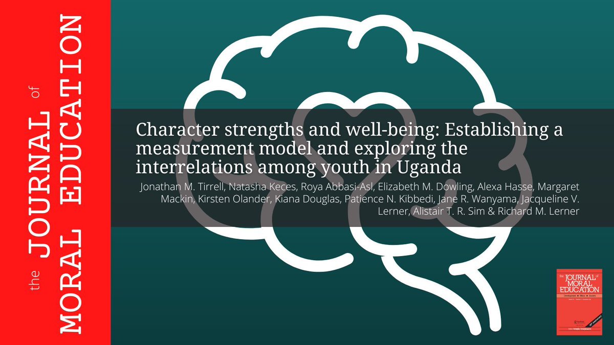 🌍 New research on youth in Uganda highlights how character strengths like gratitude, love &amp; hope fuel well-being. A validated model for Positive Youth Development in majority-world contexts
📖 Read: doi.org/10.1080/030572…
#YouthDevelopment #CharacterStrengths #Wellbeing #Uganda