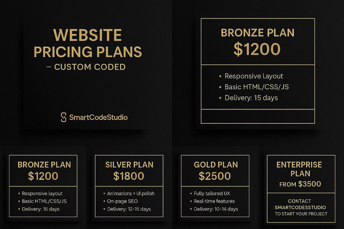Smartcodestudi1's tweet image. Complete price guide — review and get started with your order
#webdevelop #business