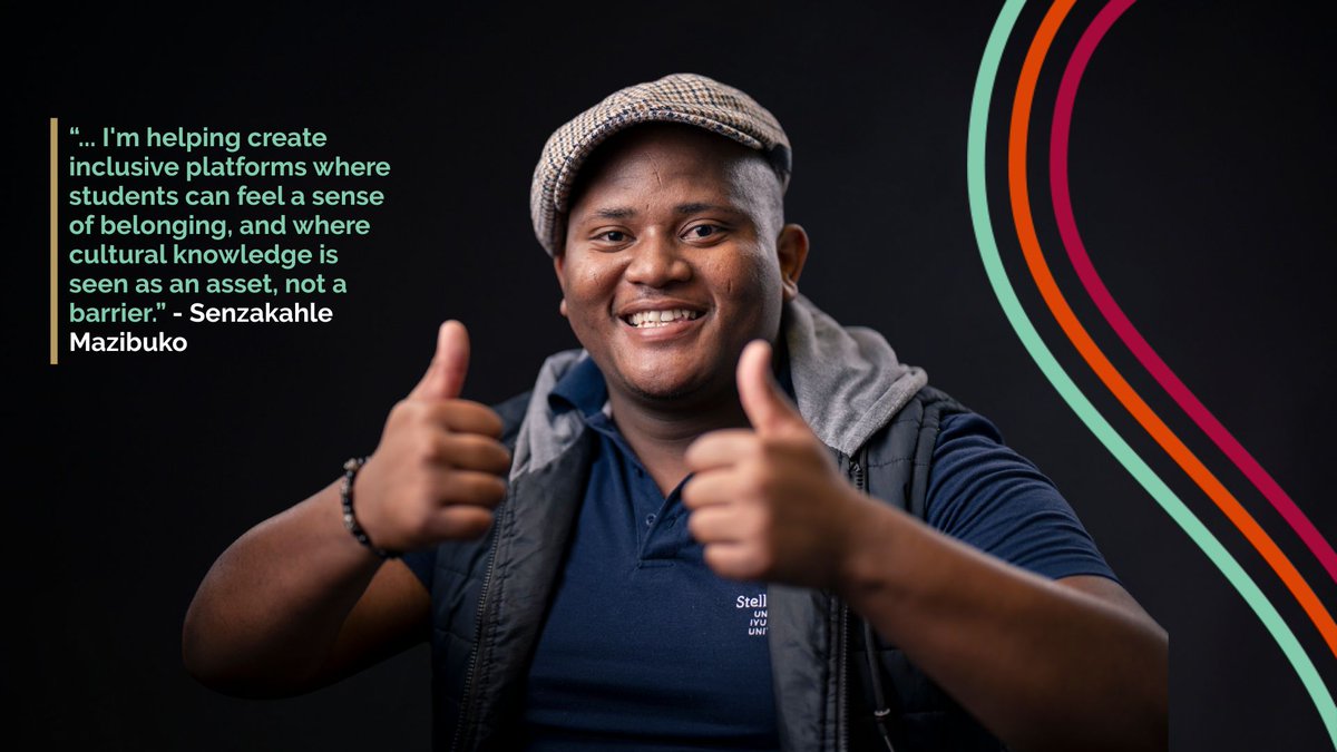 #LeadtheChangeSU
“Start where you are. Create the space you need - not just for yourself, but for others too,” says Senzakahle Mazibuko, PGCE student and co-founder of the Zulu Society at SU. He advocates for cultural pride and belonging. sun.ac.za/english/Lists/…