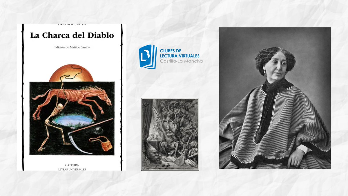 ¡Nuestro Club Alonso Quijano 📚 discordante⚡️!
Para acabar el mes te propone una nueva lectura:
📕La Charca del Diablo - George Sand
Comienza su lectura el 🗓️lunes 16 de junio ¡Apúntate ya!
🔗clubesdelectura.castillalamancha.es
¡Felices lecturas!