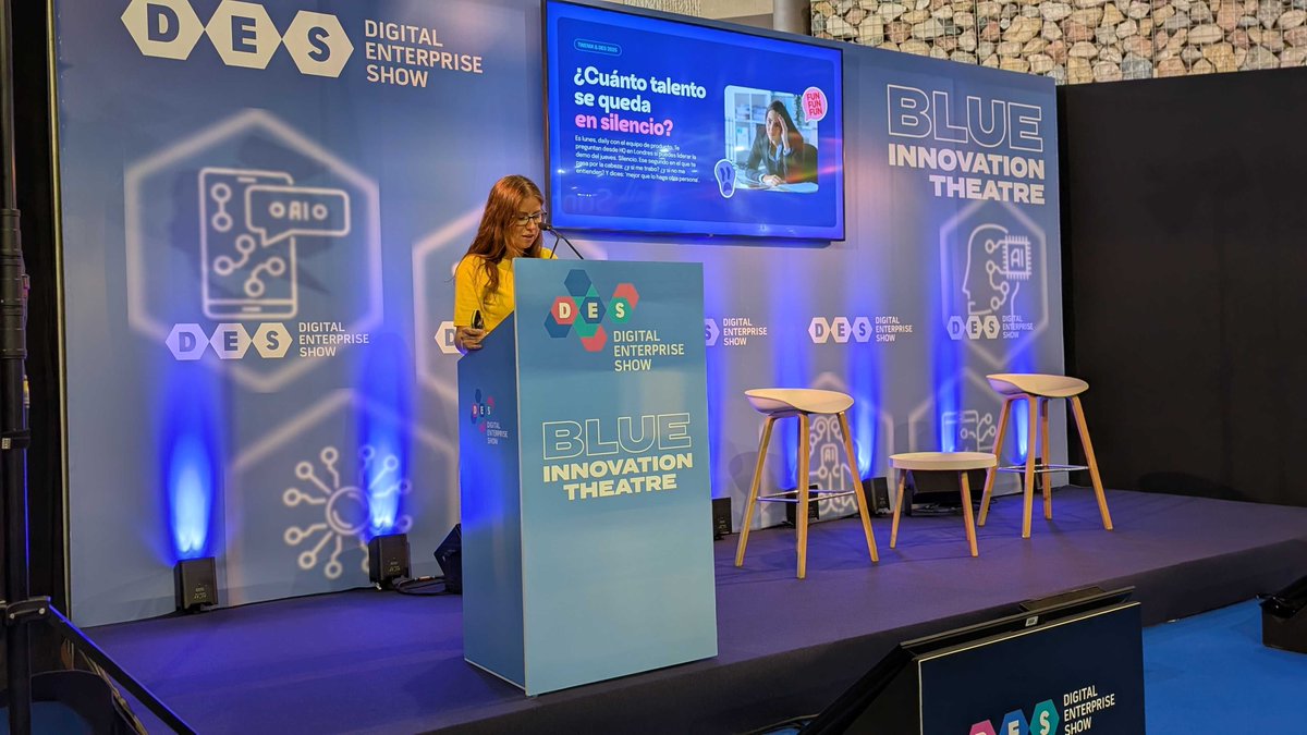 🎤 ¡Twenix en el escenario de #𝗗𝗘𝗦𝟮𝟬𝟮𝟱!

Nuestra compañera Verónica Romero, Global Partnerships &amp; Comms Manager, ha subido al escenario del <a href="/DES_show/">#DES2025</a> para lanzar una pregunta incómoda…

👉 ¿Por qué el miedo al inglés sigue frenando al talento tech español?