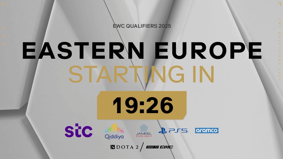 Back for another region in the <a href="/EWC_EN/">Esports World Cup</a> EEU qualifiers with <a href="/EpidamnosDOTA/">Epi</a>! Starting with One Move vs Runa Team! Tune in!

📺 twitch.tv/ewc_platinum_e…