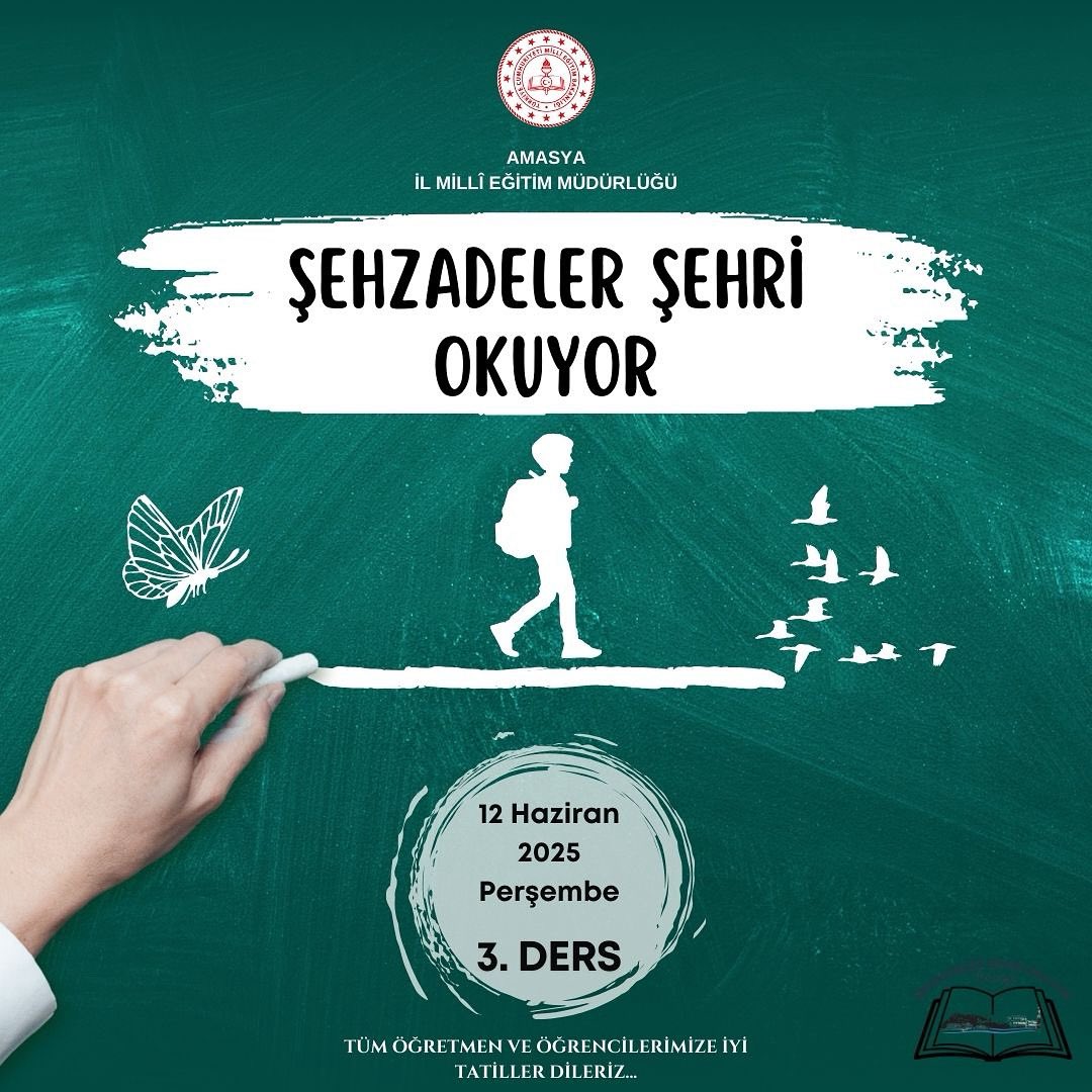 Mehmet Ali KATİPOĞLU 🇹🇷 (@mehmetalikatip1) on Twitter photo Kitap okumak hem fiziksel hem de zihinsel sağlığımıza fayda sağlar. Ruhumuzu diri tutar.
“Şehzadeler Şehri Okuyor” projesi kapsamında okullarımızda 12 Haziran 2025 perşembe günü 3. ders saati kitap okuma vakti.
#ŞehzadelerŞehriOkuyor
<a href="/mem_arge/">AmasyaMemArge</a> <a href="/Amasyamem05/">Amasya İl Millî Eğitim Müdürlüğü</a> <a href="/tcmeb/">Millî Eğitim Bakanlığı</a> <a href="/Yusuf__Tekin/">Yusuf Tekin</a> Kitap okumak hem fiziksel hem de zihinsel sağlığımıza fayda sağlar. Ruhumuzu diri tutar.
“Şehzadeler Şehri Okuyor” projesi kapsamında okullarımızda 12 Haziran 2025 perşembe günü 3. ders saati kitap okuma vakti.
#ŞehzadelerŞehriOkuyor
<a href="/mem_arge/">AmasyaMemArge</a> <a href="/Amasyamem05/">Amasya İl Millî Eğitim Müdürlüğü</a> <a href="/tcmeb/">Millî Eğitim Bakanlığı</a> <a href="/Yusuf__Tekin/">Yusuf Tekin</a>