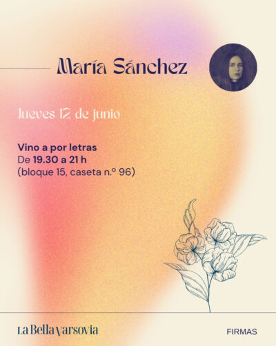 hola, gente querida ✨
mañana, jueves 12 de junio, de 19:30 a 21h, estaré firmando en la caseta de Vino a por letras en la Feria del Libro de Madrid 📚 voy con flores secas y ganas de conversación 🌸 Ojalá encontrarnos ;)