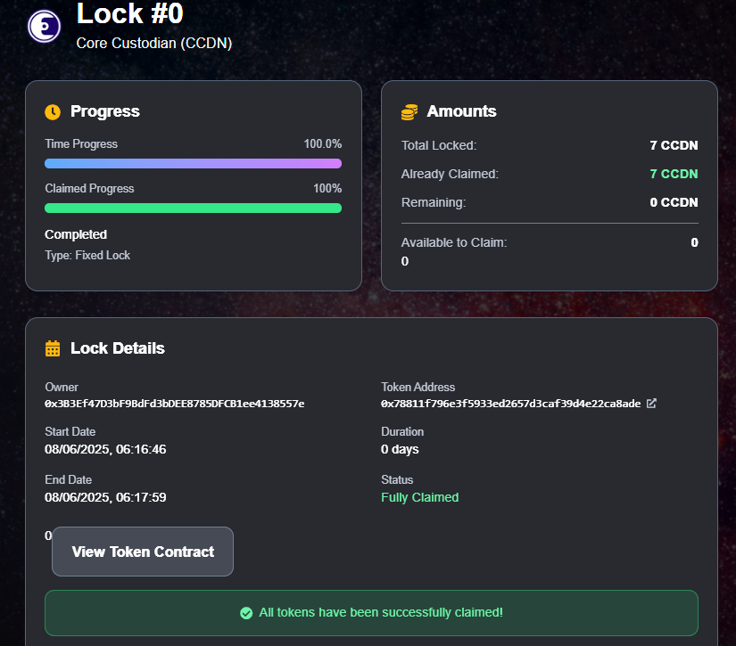 core_custodian's tweet image. 🔊Exciting update! 

We’re thrilled to announce that token locks and LP token locks will be launching soon on CC Swap! 🔒🚀 

This exciting development is a big win for project owners and developers aiming to list their projects on our platform. 

By enabling secure locking of…