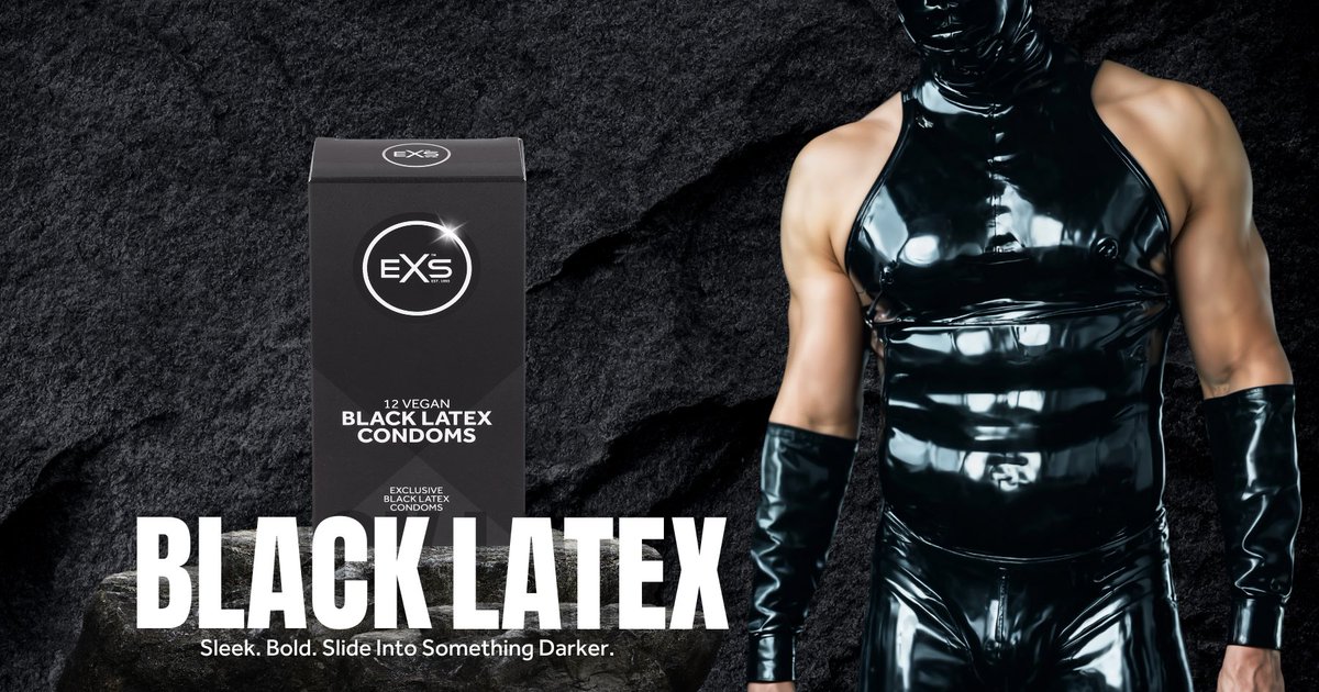 🖤 EXS Black Latex – klasyka w odważnym wydaniu
Czarne prezerwatywy, które łączą styl, bezpieczeństwo i komfort w jednym. 😈💦
EXS Black Latex to prezerwatywy wykonane z czarnego lateksu o szerokości 54 mm i grubości 0,073 mm – idealne dla tych, którzy chcą czuć więcej, nie