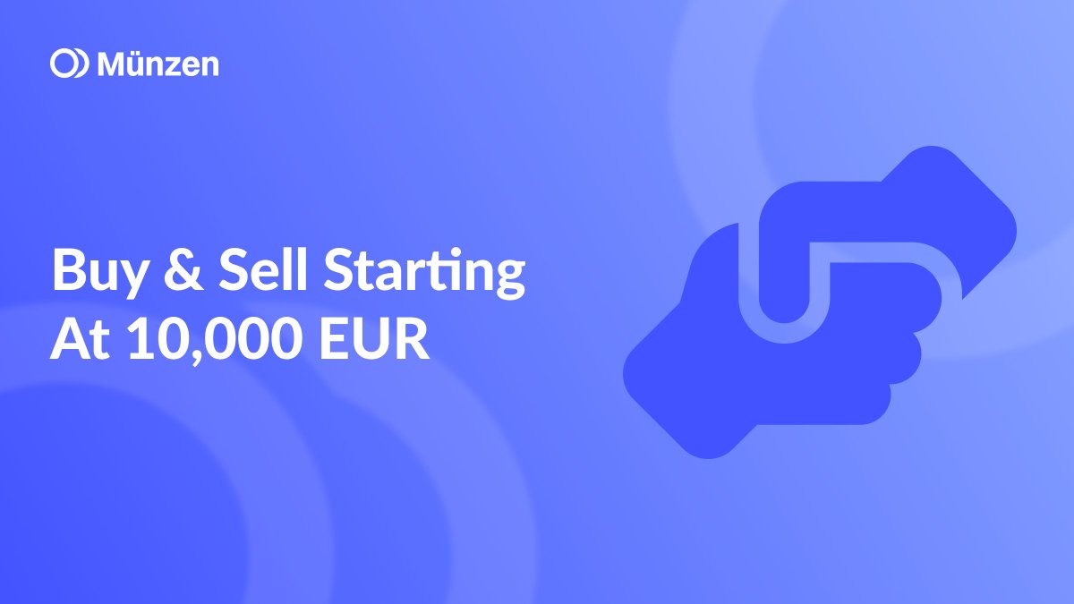 Fast and secure OTC service by Münzen. Buy and sell crypto from €10,000 - with personal support, no extra steps, and full privacy.💶

munzen.io

#Münzen #Crypto #OTC
