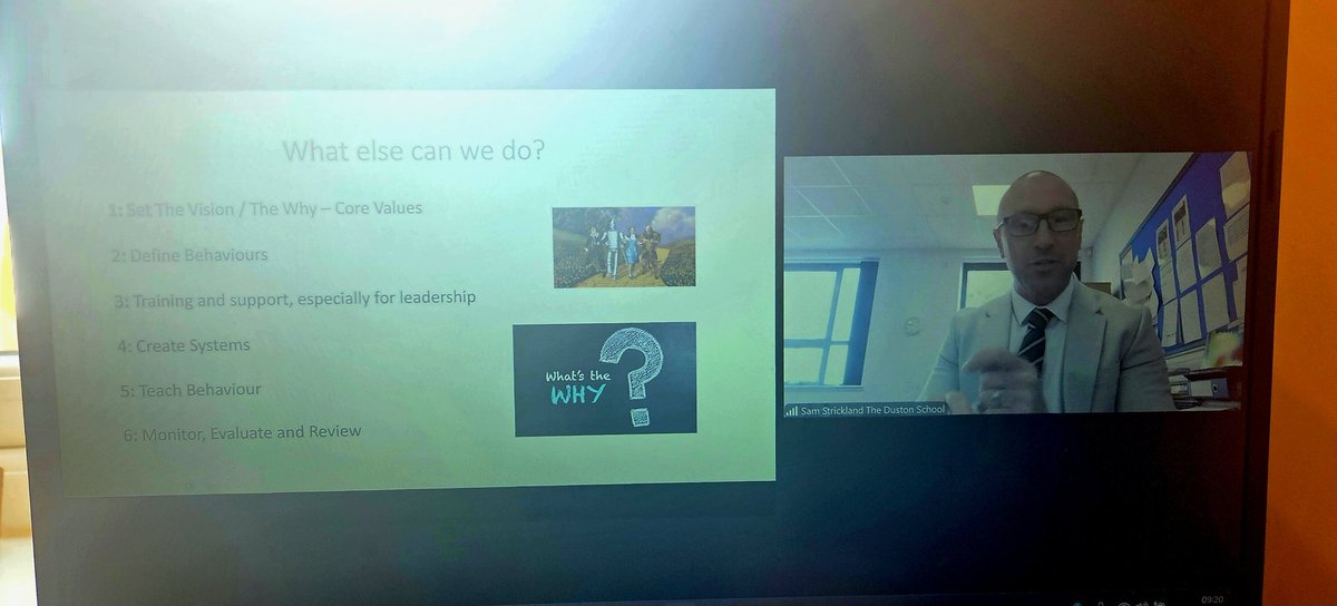 AliceGregson3's tweet image. Great to be joined this a.m. by @Strickomaster & Maureen Smyth for an insightful @ForumStrategyUK session for members around effective behaviour strategies & approaches for trusts. This sits at the heart of so much of school life so sharing what we are finding works well is vital