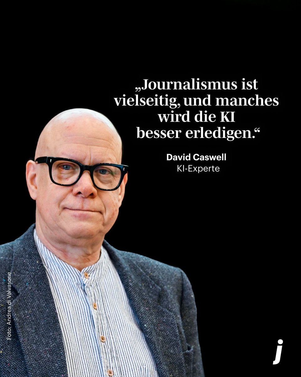 journ_online's tweet image. David Caswell ist Experte für Künstliche Intelligenz. Im journalist-Interview mit Jakob Vicari erklärt er, wie KI den Journalismus verändern wird. Er sagt: Der Fokus muss auf dem Verständnis für das Publikum liegen.
Das ganze Interview hier frei lesen: journalist.de/meinung/meinun…