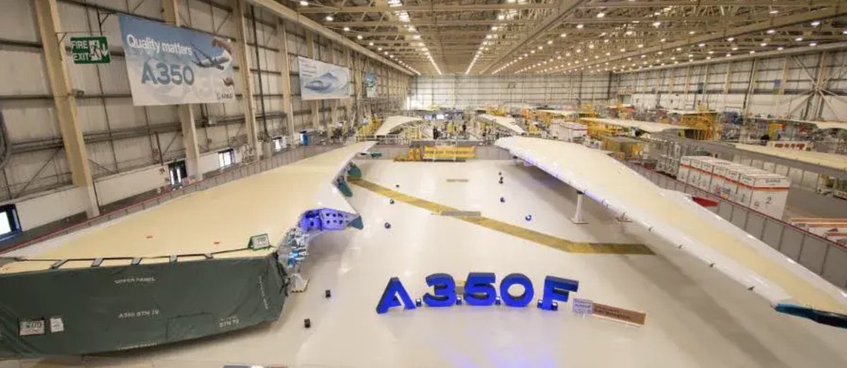 Airbus has completed the first-ever A350F wingset in Broughton. ✈️

We work closely with the aerospace industry supplying OEM equipment to major aircraft manufacturers, so it’s exciting to see these innovations driving the industry forward.

🌐 bit.ly/3Hq0JJa