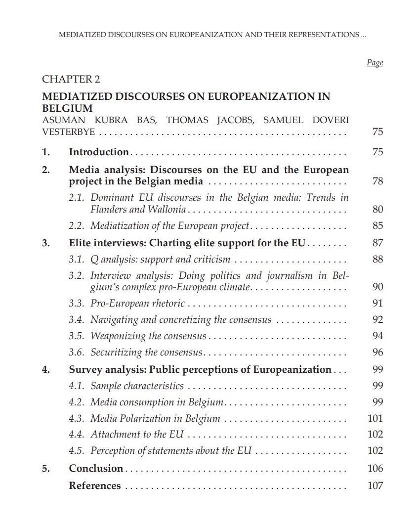 Asu (@asumankubra) on Twitter photo Very pleased to have contributed to this book out from Thomson Reuters Aranzadi, with a chapter on mediatized discourses on Europeanization in Belgium, with my colleagues Dr. <a href="/TPA_Jacobs/">Thomas Jacobs</a> & <a href="/SamuelJsdv/">Samuel Doveri Vesterbye</a> <a href="/ENC_Europe/">European Neighbourhood Council (ENC)</a>.
Our chapter explores how the #EU🇪🇺 is framed and instrumentalized Very pleased to have contributed to this book out from Thomson Reuters Aranzadi, with a chapter on mediatized discourses on Europeanization in Belgium, with my colleagues Dr. <a href="/TPA_Jacobs/">Thomas Jacobs</a> & <a href="/SamuelJsdv/">Samuel Doveri Vesterbye</a> <a href="/ENC_Europe/">European Neighbourhood Council (ENC)</a>.
Our chapter explores how the #EU🇪🇺 is framed and instrumentalized