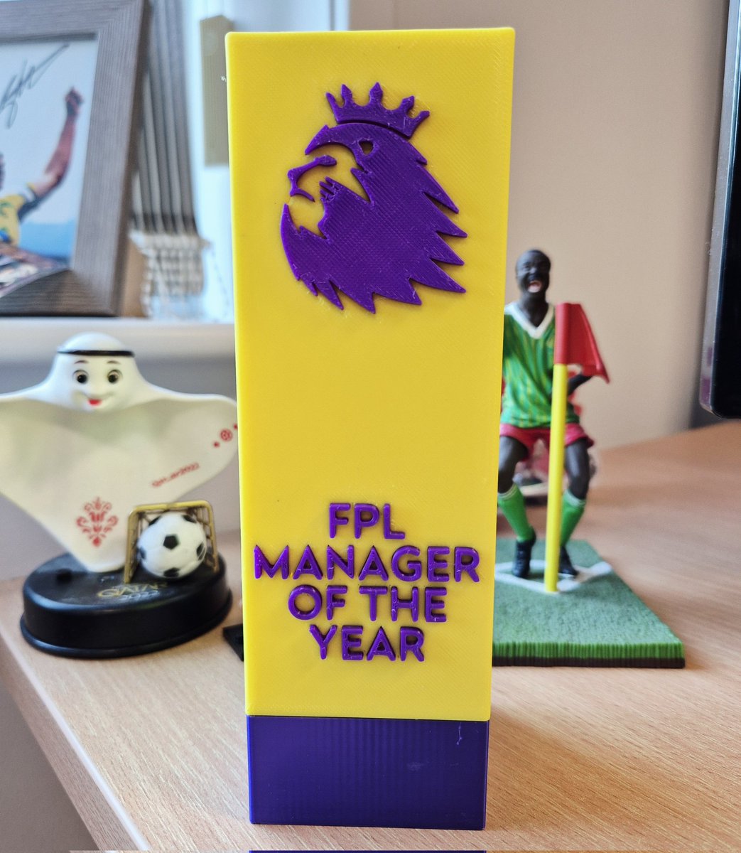 Paddy90s's tweet photo. This might be the greatest trophy of all time 🏆 #FPL https://t.co/ABQ8uanieD