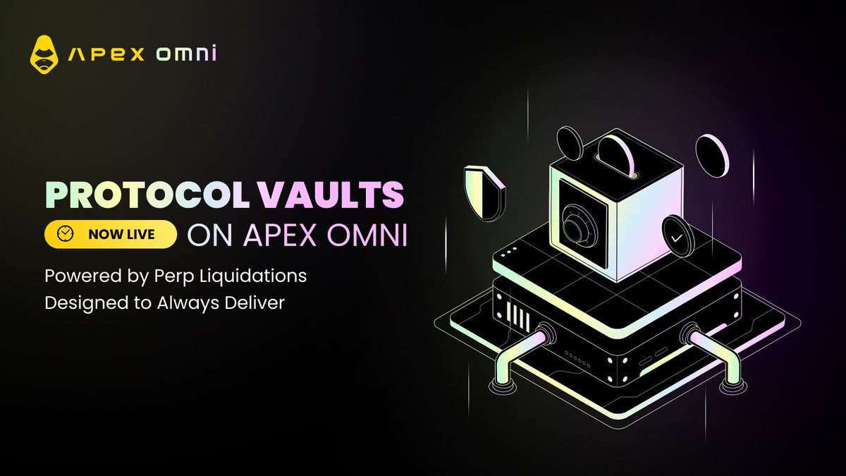 ApeXProtocolVN's tweet photo. 🚨 Protocol Vaults hiện đã có trên ApeX Omni! 🚨

 Chiến lược lợi nhuận trên chuỗi của bạn — ổn định, đơn giản và được hỗ trợ bởi phí thực — đã có tại đây.

Protocol Vaults được thiết kế cho những người dùng tìm kiếm lợi nhuận ổn định, tích cực với mức độ tiếp xúc tối thiểu với biến động của thị trường.

Tại sao nên đăng ký? 🧵👇
✅ Lợi nhuận ổn định, có thể dự đoán được – Được hỗ trợ bởi phí thanh lý Perp, không phải đầu cơ
✅ Lợi nhuận tích cực được đảm bảo – $USDT của bạn tăng lên hàng ngày, không bị ảnh hưởng bởi biến động của thị trường
✅ Được hỗ trợ bởi Protocol – Được ApeX quản lý hoàn toàn để đảm bảo tính nhất quán và minh bạch
✅ Linh hoạt và tức thì – Đăng ký chỉ với >10 $USDT và đổi bất cứ khi nào bạn muốn

Protocol Vaults được thiết kế cho những người kiếm tiền thụ động muốn có thu nhập đáng tin cậy trên chuỗi.

Rất đơn giản:
💸 Gửi $USDT → 📈 Kiếm lợi nhuận hàng ngày → 🔁 Đổi bất kỳ lúc nào

🔗 Kho tiền hiện đã mở. Số lượng có hạn.
Đăng ký ngay: https://t.co/UYUJuhplK6