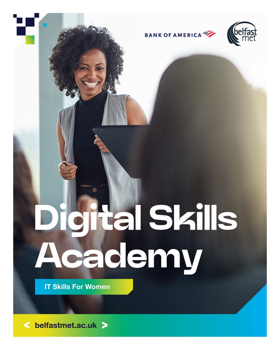 It’s your time. Learn digital skills, build confidence, and reignite your career.

 🖥Office IT tools

 📄 CV support

 🎤Interview skills

 🎓OCN NI Level 1 IT qualification

Join the Digital Skills Academy in Belfast!

🔗 bit.ly/3HPptdY

#WomenInTech  #DigitalSkills