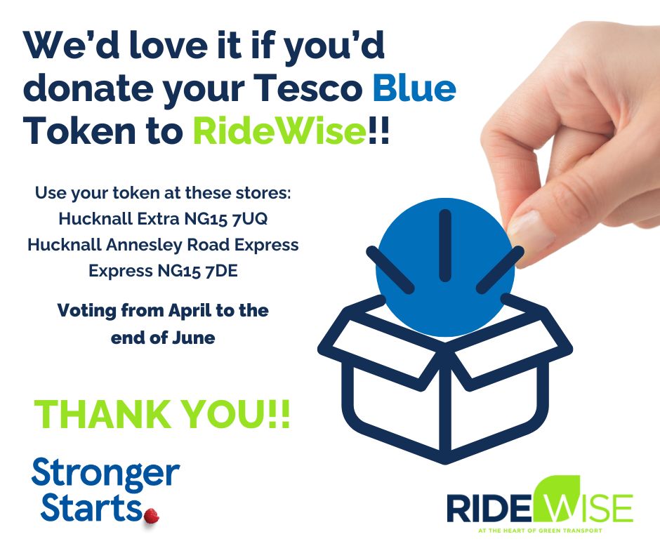 🥳We’re in the customer vote for a Tesco Stronger Starts! It gives community projects like us grants of up to £1,500. Vote in Hucknall Extra NG15 7UQ &amp; Hucknall Annesley Road Express Express NG15 7DE between APRIL &amp; JUNE. Please support us next time you shop at Tesco. THANK YOU!!