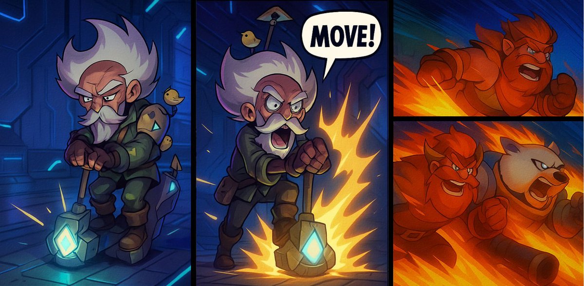 Allies: “Uh... there’s no one here?”
Bruce: “AND THAT’S WHY WE RUN!” 
No enemy? No problem. Grandpa’s still boosting.