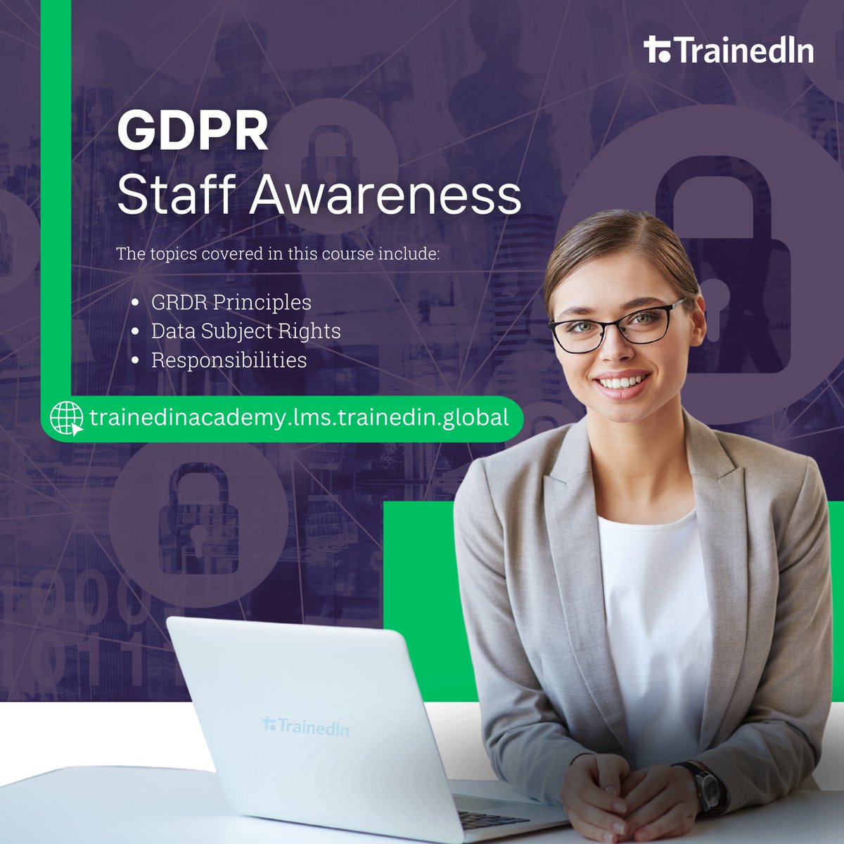 TrainedInGlobal's tweet image. Empower yourself with GDPR knowledge through TrainedIn! Our comprehensive program covers GDPR essentials and helps you excel in personal data management under GDPR regulations. 
Enroll today! 🔗 trainedinacademy.lms.trainedin.global/catalog/info/i… 
#GDPRTraining #ComplianceTraining #DigitalLearning #GDPR