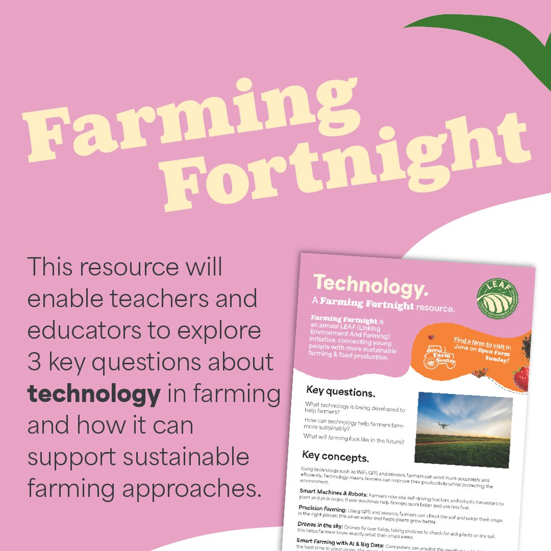 What will farming look like in the future? 🚜🚜

Find out how innovation is shaping agriculture in our brand-new #FarmingFortnight resource! We have some great videos to share with you and your class too- featuring @Dyson_Farming countrysideclassroom.org.uk/resources/1856
