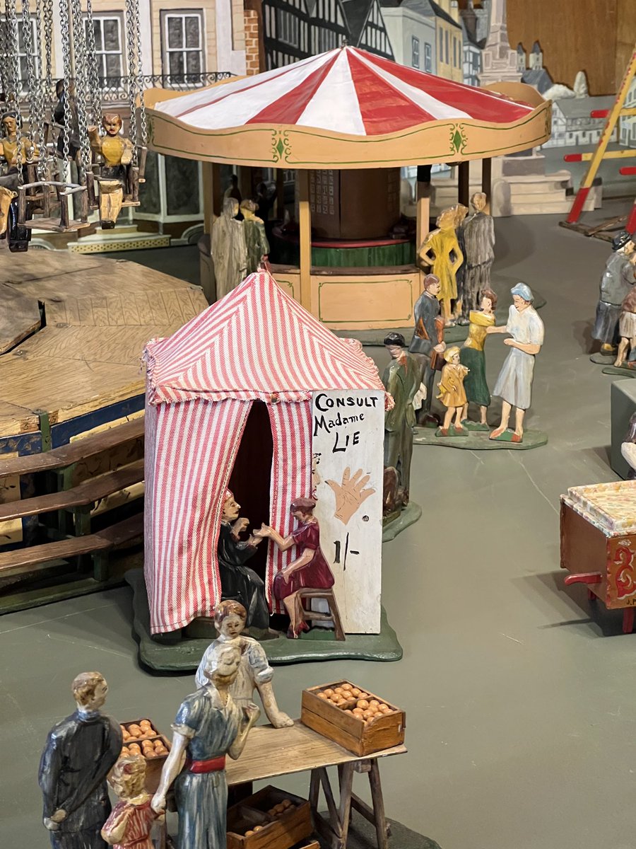 A mere shilling to ‘ Consult Madame Lie’  at Salt’s Fairground at Tewksbury Museum!