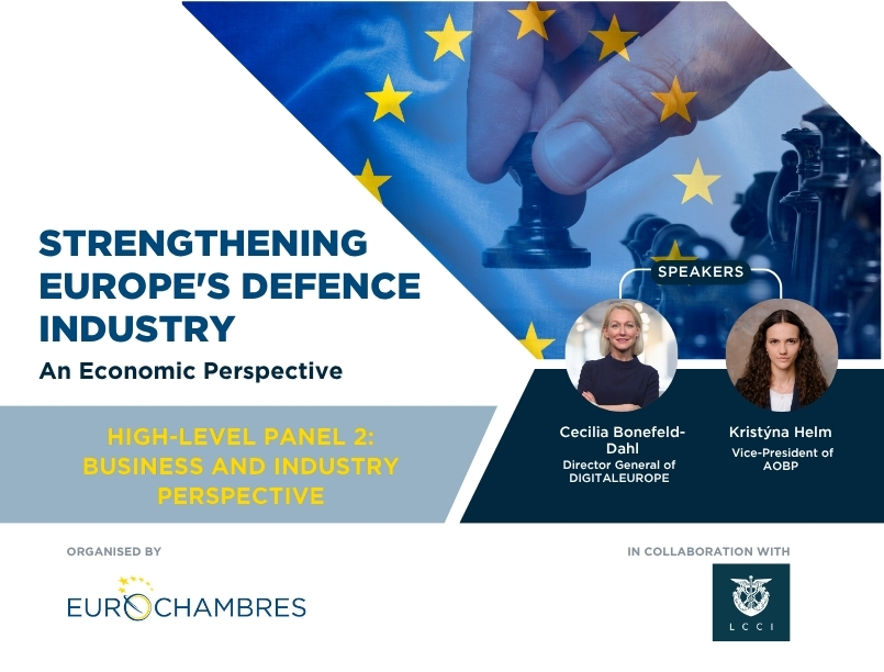 Eurochambres (@eurochambres) on Twitter photo Meet some of our 🔑 experts from Panel 2 at our 30 June Brussels event: “Strengthening Europe’s Defence Industry – An Economic Perspective” 🇪🇺
➡️ <a href="/BonefeldCecilia/">Cecilia Bonefeld-Dahl</a> (<a href="/DIGITALEUROPE/">DIGITALEUROPE</a>)
➡️ Kristýna Helm (AOBP)
Join the debate on #SMEs, #innovation & resilience: bit.ly/DefenceEvent Meet some of our 🔑 experts from Panel 2 at our 30 June Brussels event: “Strengthening Europe’s Defence Industry – An Economic Perspective” 🇪🇺
➡️ <a href="/BonefeldCecilia/">Cecilia Bonefeld-Dahl</a> (<a href="/DIGITALEUROPE/">DIGITALEUROPE</a>)
➡️ Kristýna Helm (AOBP)
Join the debate on #SMEs, #innovation & resilience: bit.ly/DefenceEvent
