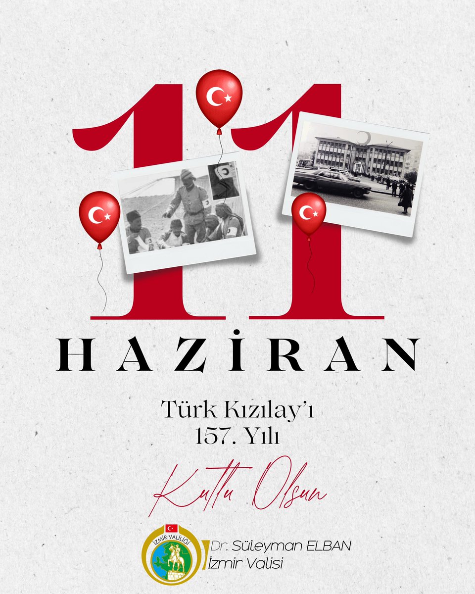 Zor zamanlarda insanlığa umut olan, merhametin ve dayanışmanın simgesi Türk Kızılayı’nın 157. kuruluş yıl dönümünü gönülden kutluyorum.

157 yıldır savaşın ortasında şefkatin, afetin tam kalbinde umudun, ihtiyaç anında yardımlaşmanın adı olan Türk Kızılayı, milletimizin