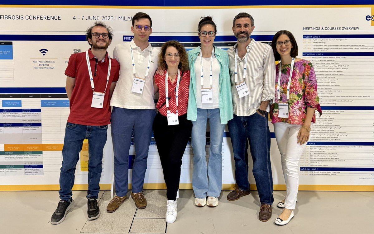 SimoneGambazza's tweet photo. We’re statisticians from @LaStatale, united by one mission: building knowledge through the European Cystic Fibrosis Society Patient Registry. 🇪🇺📊

Every dataset we analyze helps shape decisions for 56,000+ people with CF.

Statistics isn’t just technique — it’s responsibility. https://t.co/GVar9aopnZ