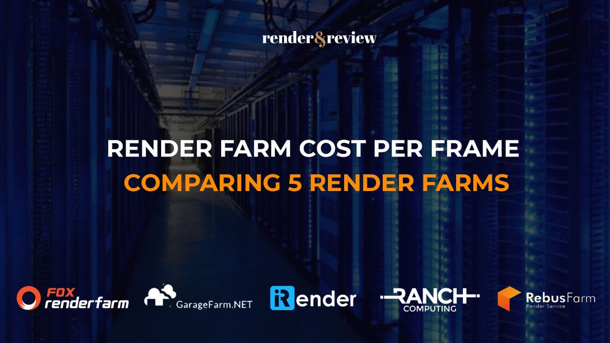 vfxrendering's tweet image. 💡Which render farm offers the best cost per frame?

We compared 5 render farms: Fox Renderfarm, GarageFarm, iRender, Ranch Computing, and Rebus, using test scenes in Cinema 4D with Redshift and Blender.

The results might surprise you!
👉vfxrendering.com/render-farm-co…

#VFXrendering