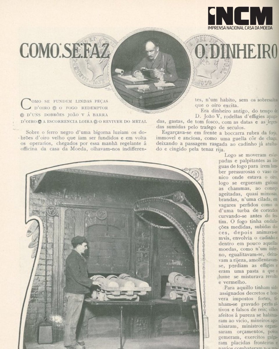 incm_da's tweet photo. Sabia que a Casa da Moeda de Lisboa é provavelmente o estabelecimento fabril mais antigo do Estado português, estimando-se que a sua laboração contínua, em local fixo da cidade, remonte pelo menos ao final do século XIII?

Saiba mais sobre o seu legado em: https://t.co/KStlVlaQn7 https://t.co/IXnbWDGgKT