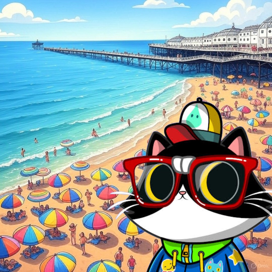 africar3d's tweet photo. Next stop: #Brighton! AFR3D rocks 3D-printed specs on the Pier, dancing to seaside beats! Follow her global tour, claim your #Solana #Airdrop, and join the #AFR3D revolution! Free tokens at https://t.co/Jpdqp9lnno #SolanaAirdrop https://t.co/lT2cr2Ld44