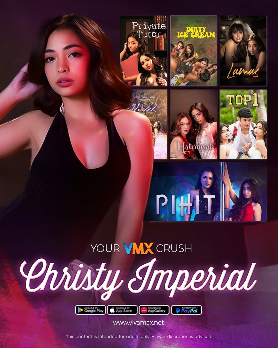 VMXGlobal's tweet photo. Let VMX Crush #ChristyImperial lead you into a world you’ve only dreamed about...🤫
Christy takes center stage in "PIHIT" a movie you won’t want to miss, featuring #DeniseEsteban, #AngelineAril, and Victor Relosa!
Watch it now at https://t.co/vXdso8Hmad!
#Pihit #VMXGlobal https://t.co/j0P6ZRsjnL