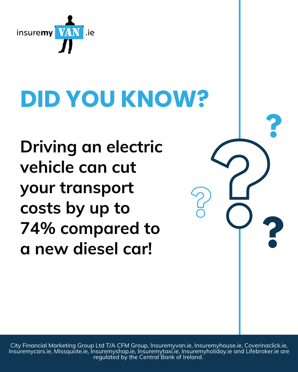 🔋 Did you know? Driving an electric vehicle can cut your transport costs by up to 74% compared to a new diesel car! ⚡ A smarter, greener choice for your business.

#insuremyvan #newarticles #didyouknow #truckdriverlife #ad