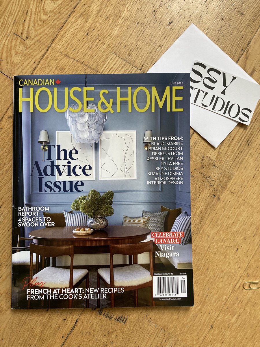 I couldn’t be happier to share this feature in <a href="/houseandhomemag/">House and Home</a> showcasing the stunning home of @seystudiosuk beautifully styled by Anna Sheridan  and captured by me 📸
So thrilled to see it on the front cover!