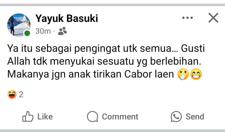 Meanwhile mantan petenis Indonesia di Facebook (kebetulan mbakmin mutualan di FB dengan belio) and yeah, she was freaking legend.
