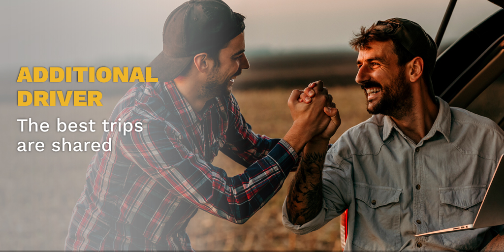 🚘 Taking turns at the wheel = less fatigue, more adventure.
Add an additional driver and keep the journey going.
Because the best trips… are shared. ✌️