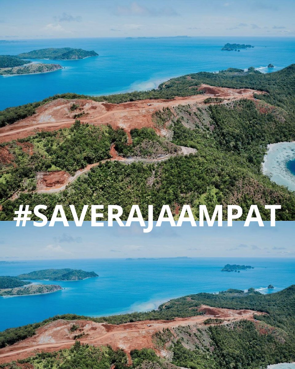 lrckjham's tweet photo. Raja Ampat adalah jantung Segitiga Terumbu Karang Dunia dan pusat keanekaragaman hayati, baik di darat maupun di lautan. Bagi masyarakat setempat, alam Raja Ampat bukan hanya simbol keindahan, tetapi juga sumber kehidupan.

Namun, kini ancaman datang dari aktivitas pertambangan, https://t.co/YAIyzyPyih