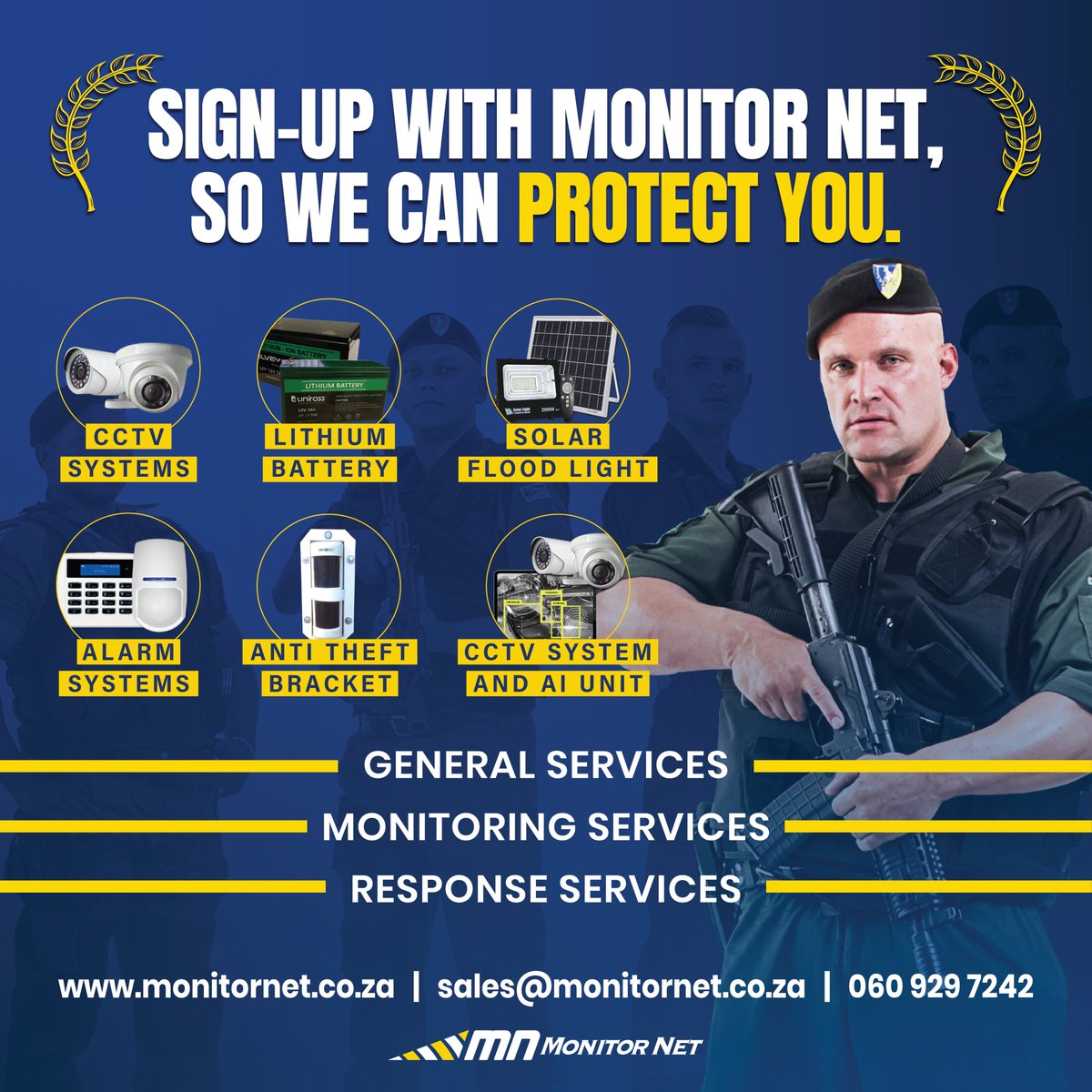 Monitor Net (@monitor_net) on Twitter photo From busy commercial spaces to private homes, our services provide reliable security without the hassle, giving you peace of mind and better protection.
π 060 929 7242
π§ sales@monitornet.co.za
π monitornet.co.za
Alert. Attentive. Smart. Security.
#monitornetsecurity From busy commercial spaces to private homes, our services provide reliable security without the hassle, giving you peace of mind and better protection.
π 060 929 7242
π§ sales@monitornet.co.za
π monitornet.co.za
Alert. Attentive. Smart. Security.
#monitornetsecurity