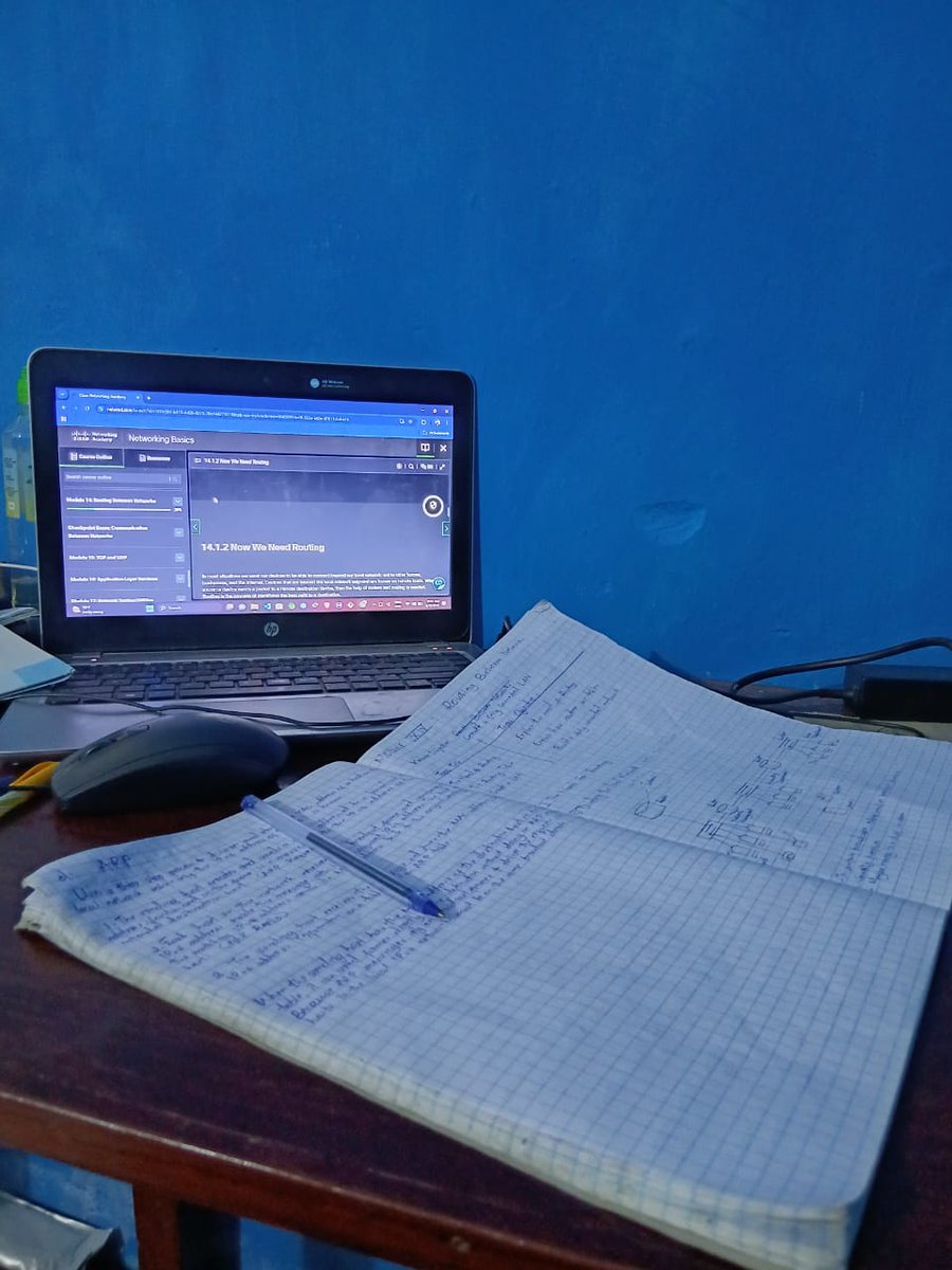 mejjahgeneralli's tweet image. &apos;&apos;Dream don&apos;t work unless you do&apos;&apos; 
Studying networking daily to make the dream real.
Career path is Networking technician first then later further on to Network Engineering. I&apos;m building this Brick By Brick.3 more Modules to go @LearningatCisco @CiscoNetAcad  #TechGrind #NetAcad