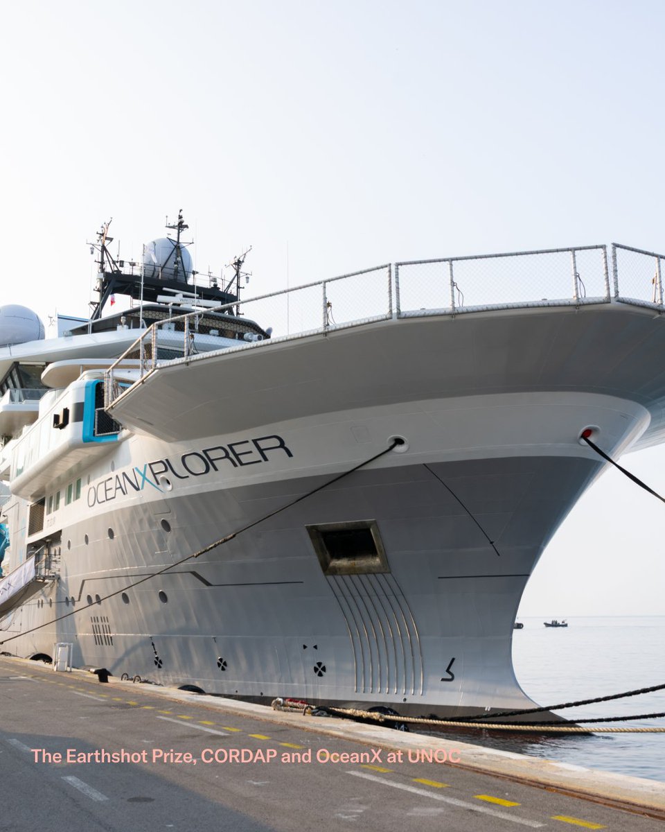 The Earthshot Prize (@earthshotprize) on Twitter photo At #UNOC, <a href="/CORDAP_/">G20 CORDAP</a> and The Earthshot Prize announced aboard the OceanXplorer with ocean advocate <a href="/JamesBlunt/">James Blunt</a>, a global Coral Innovation Search.
Co-organized with <a href="/oceanx/">OceanX</a>, the event called for innovators to submit their coral solutions. Read more: earthshotprize.org/news/cordap-an… At #UNOC, <a href="/CORDAP_/">G20 CORDAP</a> and The Earthshot Prize announced aboard the OceanXplorer with ocean advocate <a href="/JamesBlunt/">James Blunt</a>, a global Coral Innovation Search.
Co-organized with <a href="/oceanx/">OceanX</a>, the event called for innovators to submit their coral solutions. Read more: earthshotprize.org/news/cordap-an…