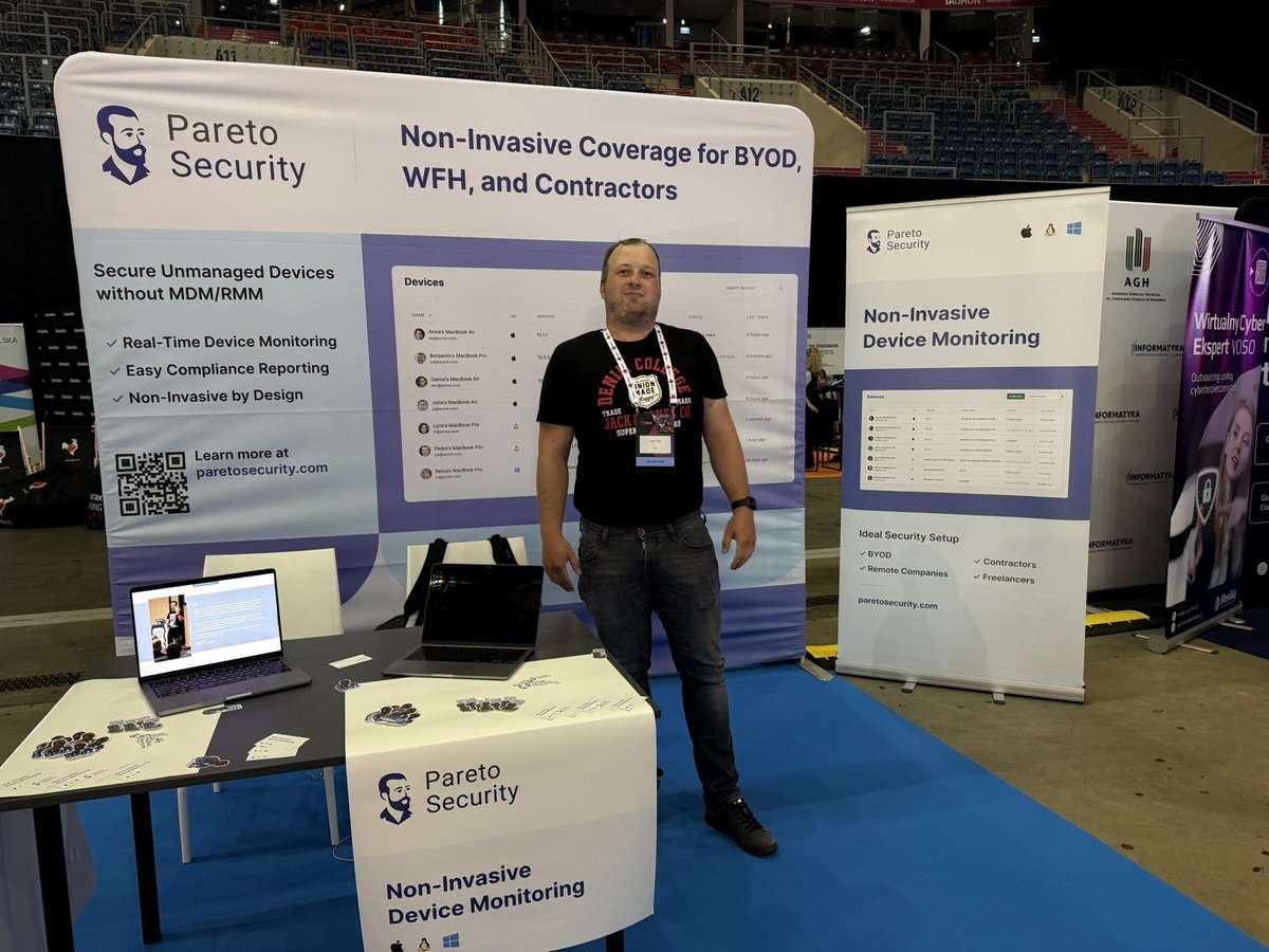 Among our exhibitors there is also <a href="/ParetoSecurity/">Pareto Security</a> at #CYBERSEC2025