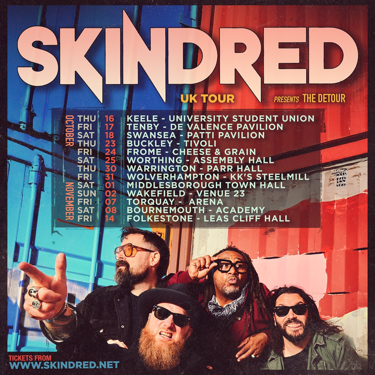 Our UK Detour is on sale now !
skindred.net/#live